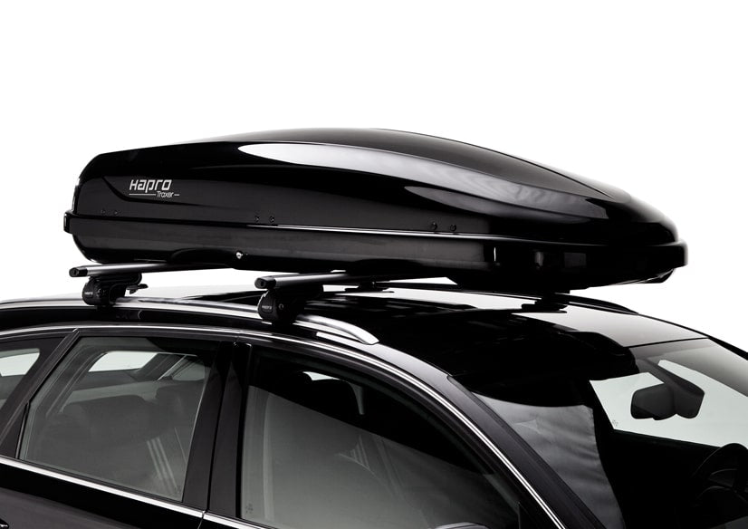 Hapro Traxer 66 brilliant black op auto schuin
