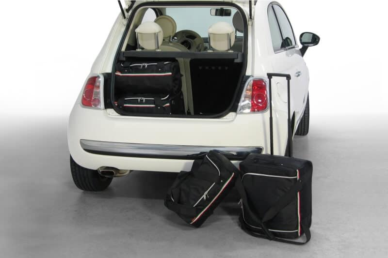 Fiat 500 3dr Hatchback | 2007-heden Car-Bags reistassenset – productfoto 1