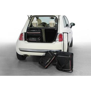 Fiat 500 3dr Hatchback | 2007-heden Car-Bags reistassenset – productfoto 1