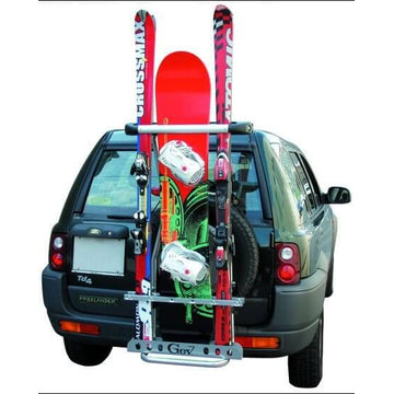 GEV 8992 skidrager reservewiel 4x4-SUV 5 paar ski's of 2 snowboards – productfoto 1
