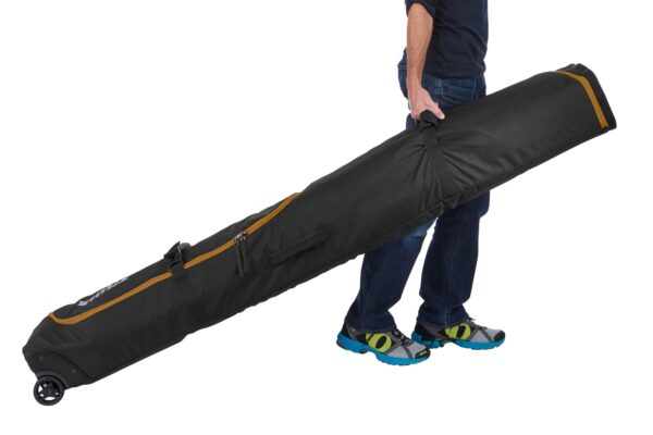 Thule RoundTrip skitas op wielen 175cm zwart vooruit trekken